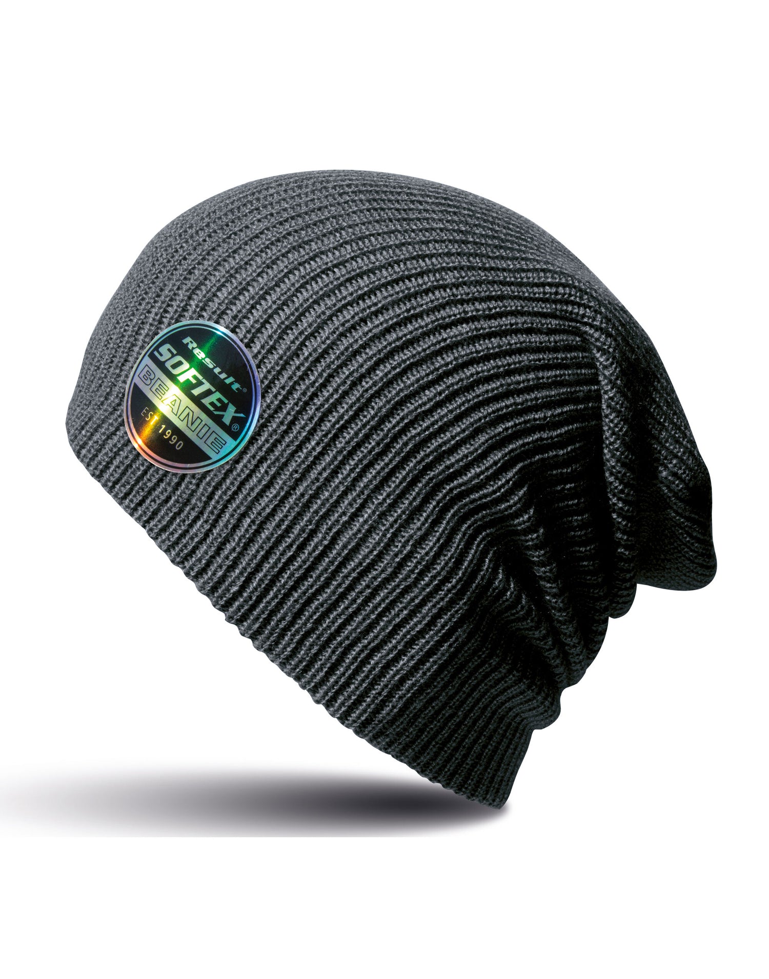 Result Core Softex Beanie Hat rc031x - Charcoal O S - Customisable Hats