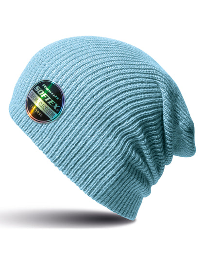 Result Core Softex Beanie Hat rc031x - Sky Blue O S - Customisable Hats
