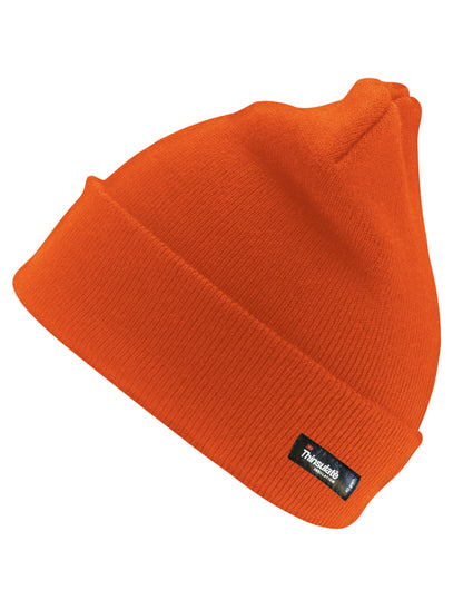 Result Winter Thinsulate Woolly Ski Hat rc33 - Hi Vis Orange O S - Customisable Hats