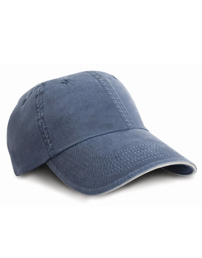 Result Washed SPeak Fine Line Cap rc54 - Navy Putty O S - Customisable Caps