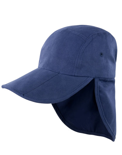 Result Headwear Fold up Legionnaire Cap rc76a - Navy O S - Customisable Caps