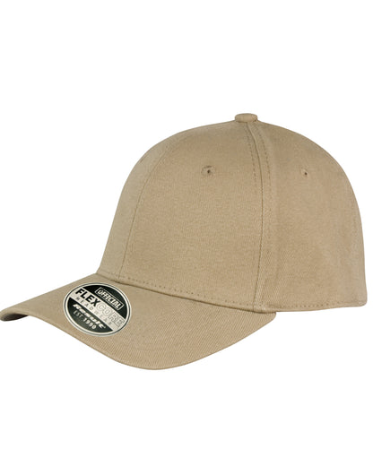 Result Core Kansas Flex Cap RC85X - Khaki - Customisable Caps