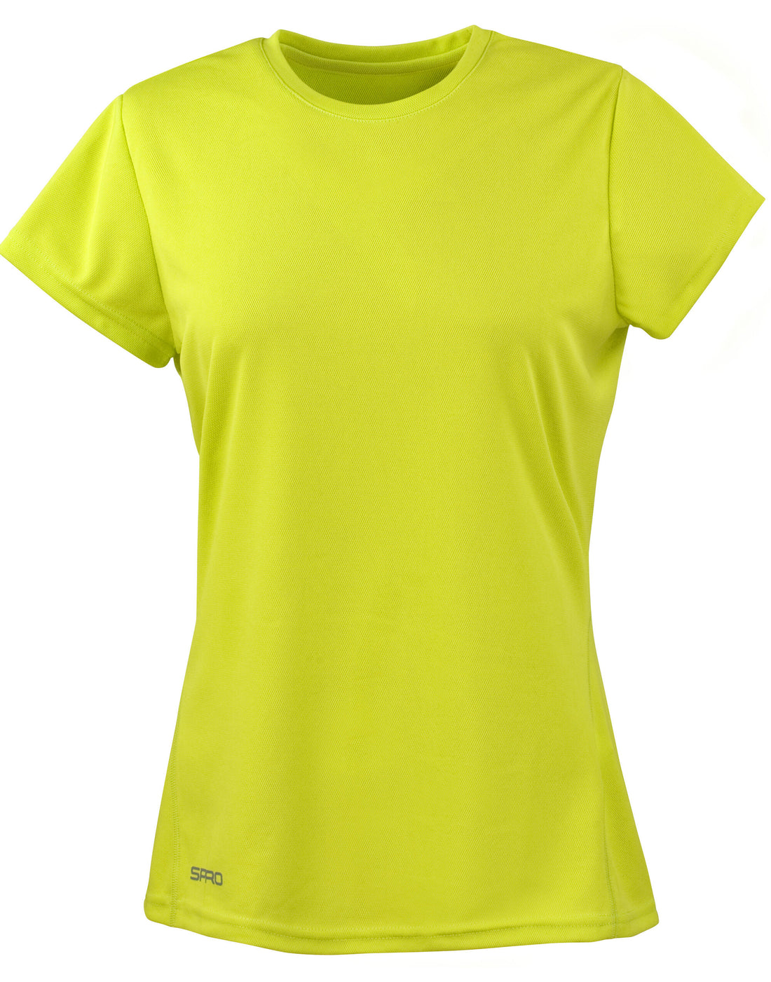Spiro Ladies Quick Dry S/Sleeve T-Shirt S253F - Lime - Customisable T-Shirt