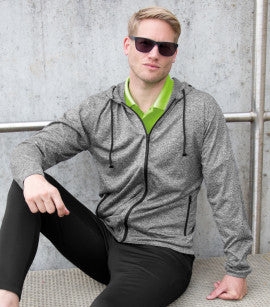 Spiro Fitness Mens Hooded Tee Jacket s277m - - Customisable Jacket