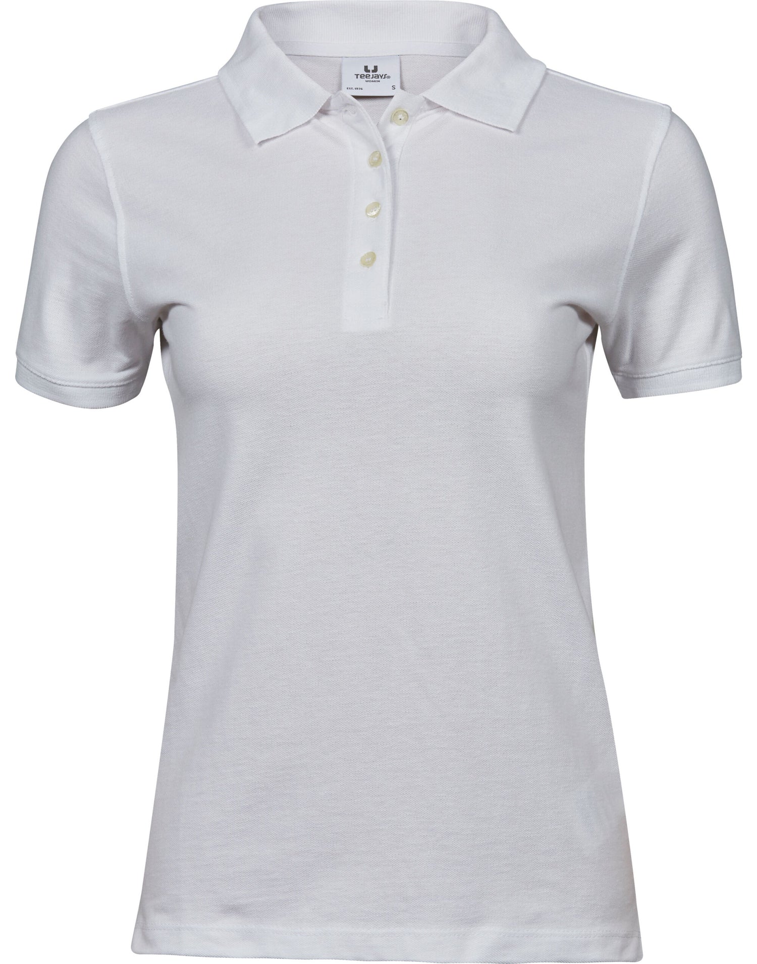 Tee Jays Ladies Heavy Polo TJ1401 - White - Customisable Polos