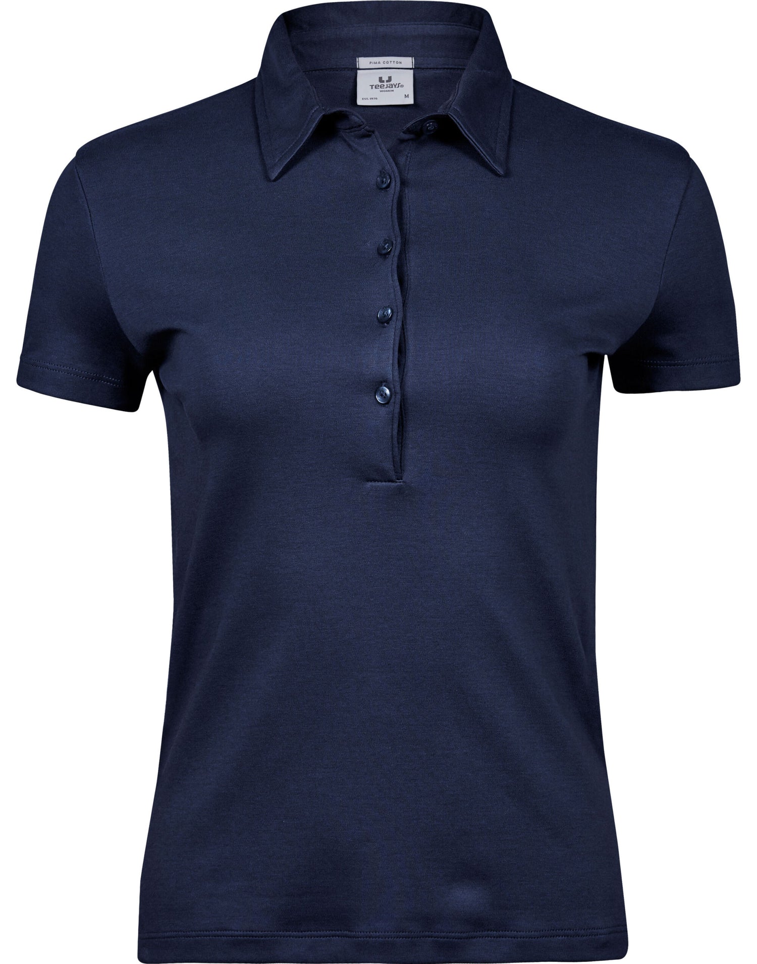 Tee Jays Ladies Pima Cotton Polo TJ1441 - Navy - Customisable Polos