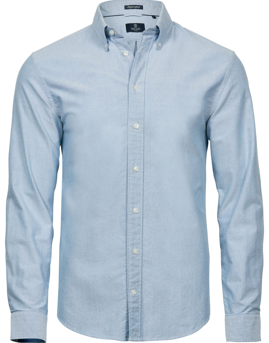 Tee Jays Mens Perfect Oxford Shirt TJ4000 - Light Blue - Customisable Shirts