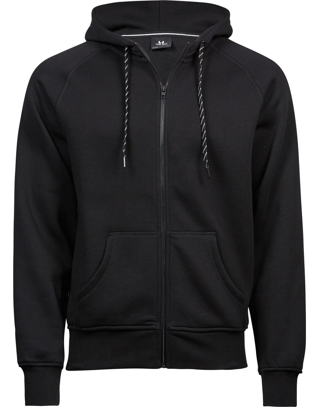 Tee Jays Mens Fashion Full Zip Hood TJ5435 - Black - Customisable Hoodies