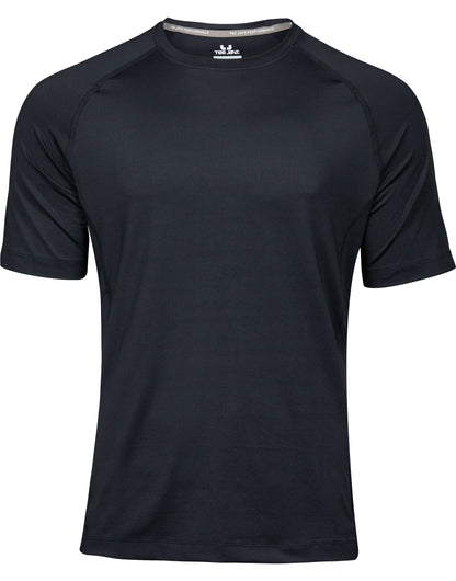 Tee Jays Mens CoolDry Tee TJ7020 - Black - Customisable T-Shirt