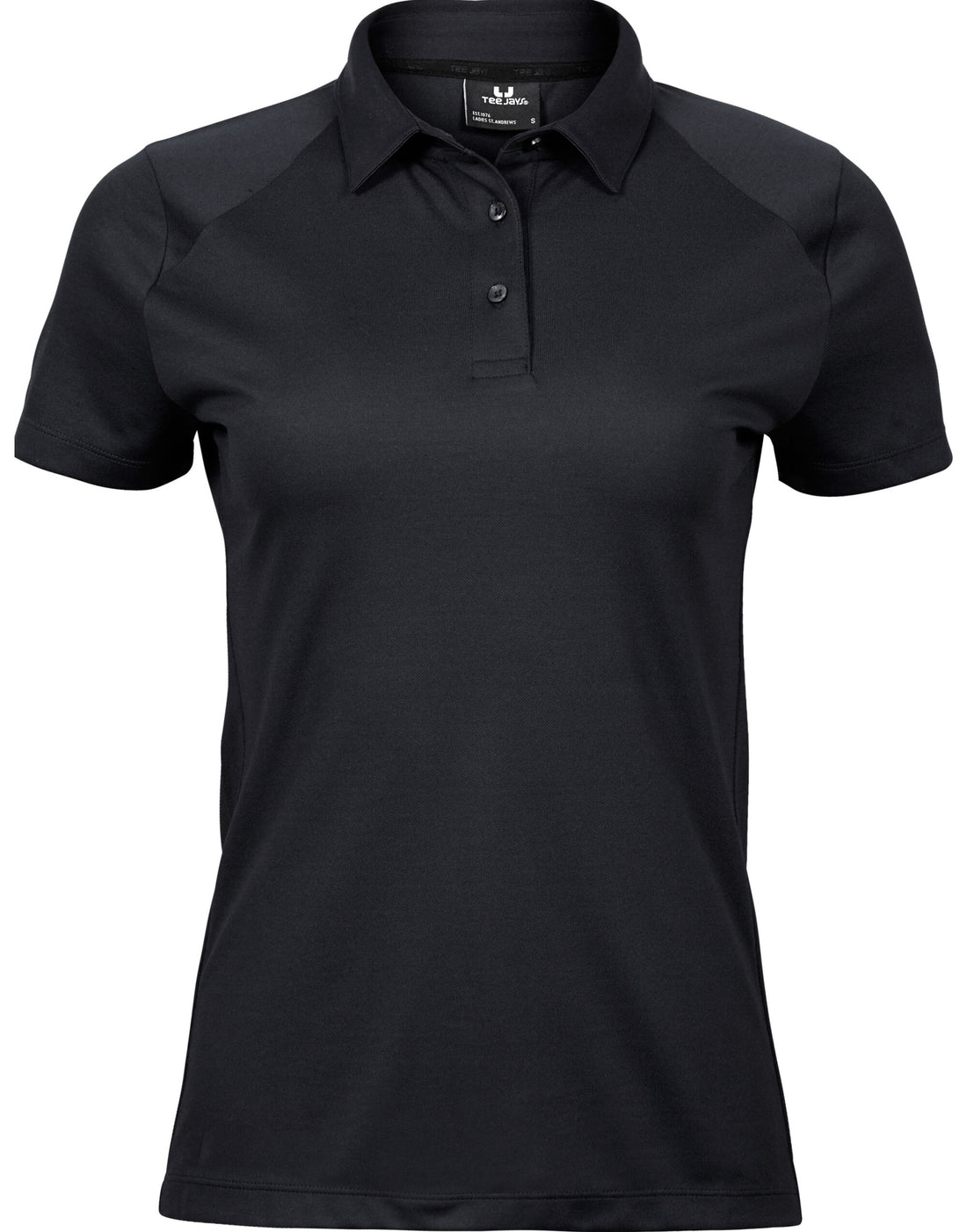Tee Jays Ladies Luxury Sport Polo TJ7201 - Black - Customisable Polos