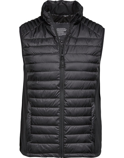 Tee Jays Mens Crossover Bodywarmer TJ9624 - Black Black - Customisable Bodywarmers