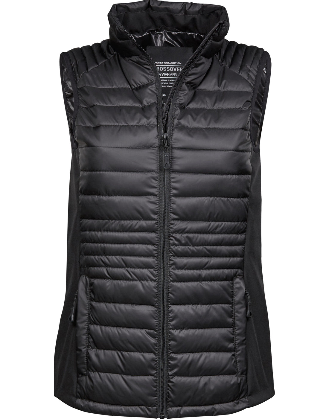 Tee Jays Ladies Crossover Bodywarmer TJ9625 - Black Black - Customisable Bodywarmers