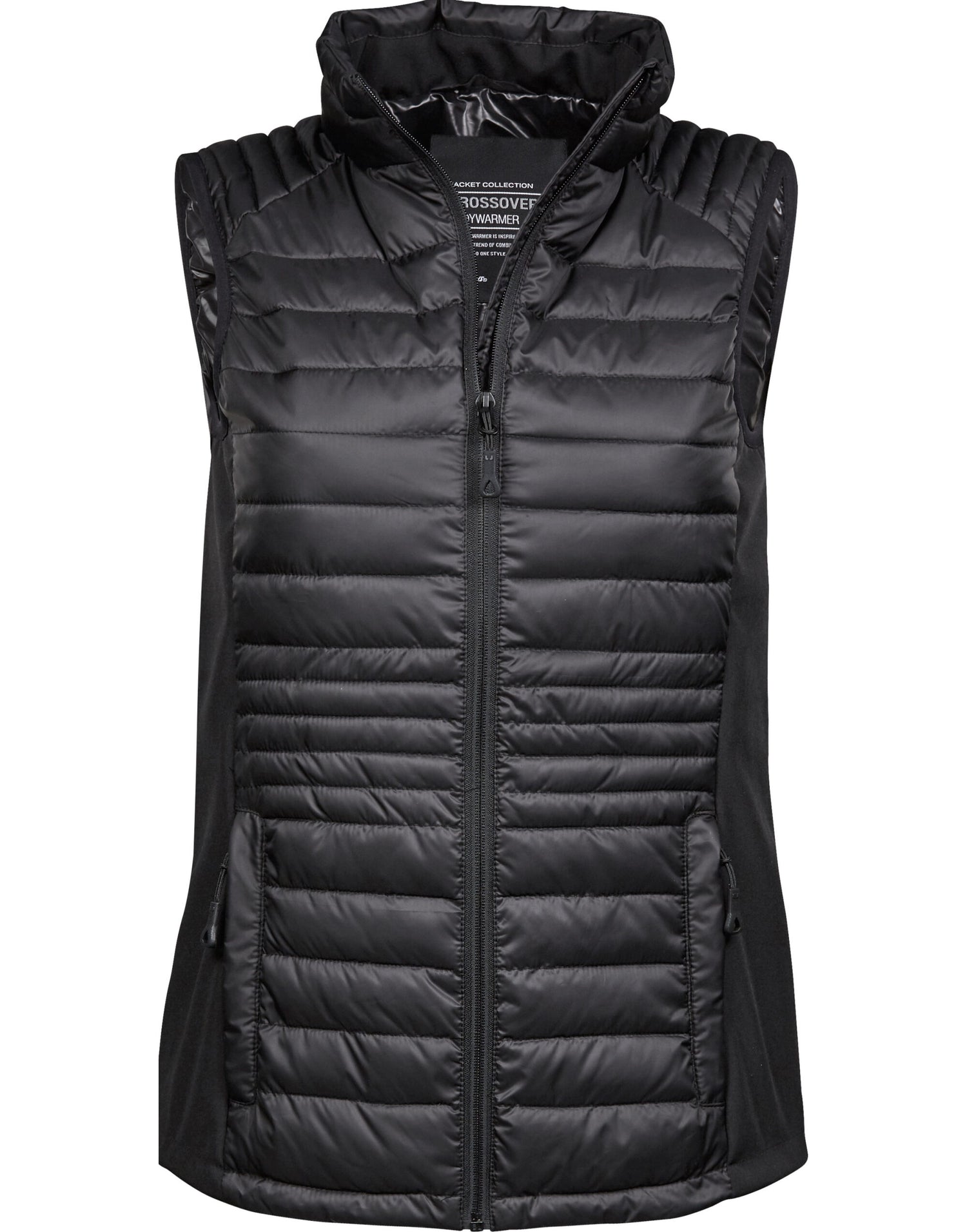 Tee Jays Ladies Crossover Bodywarmer TJ9625 - Black Black - Customisable Bodywarmers