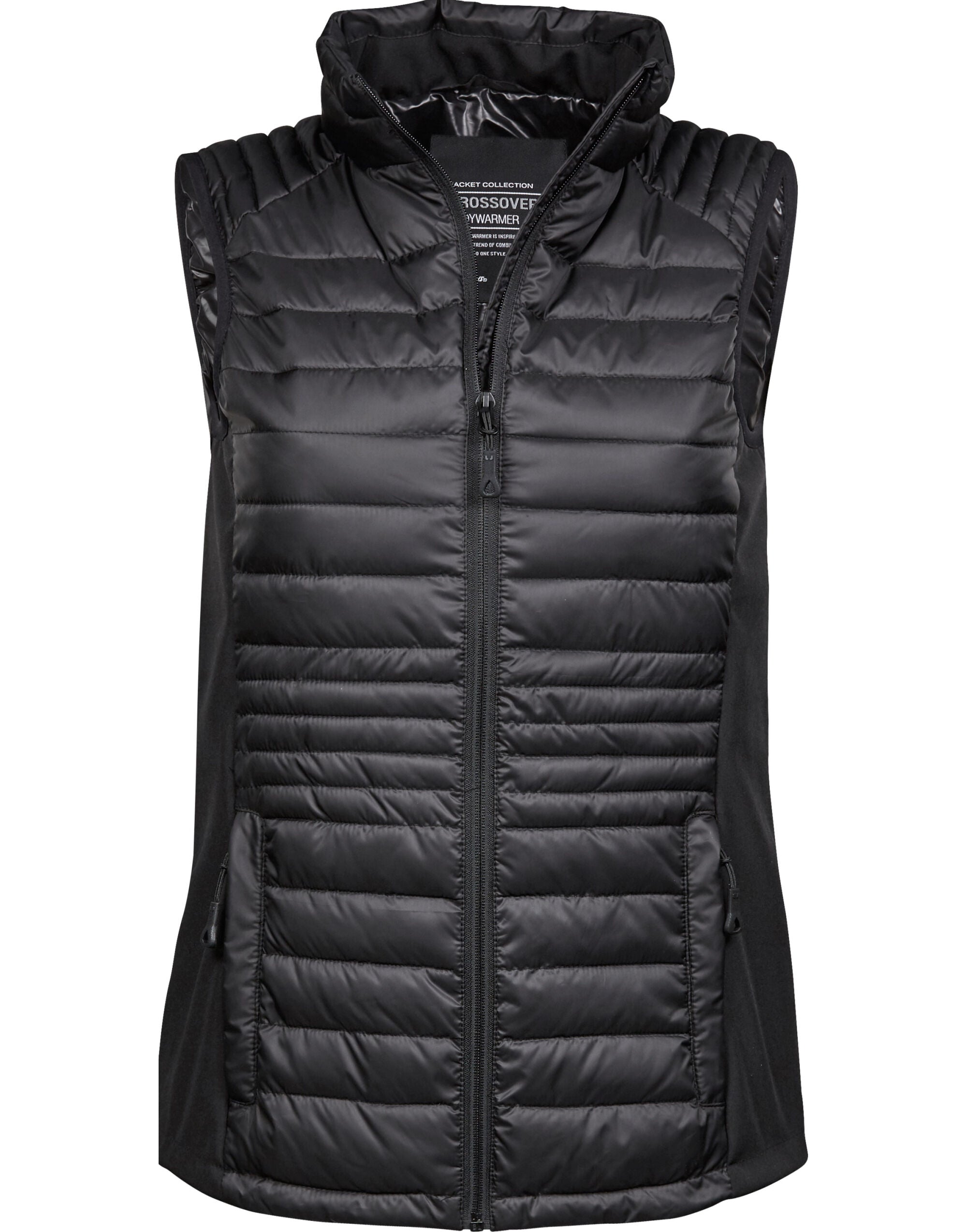 Tee Jays Ladies Crossover Bodywarmer TJ9625 - Black Black - Customisable Bodywarmers
