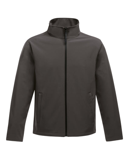 12 x Regatta Ablaze Softshell Jackets + Free Logo - TRA628 - Seal Grey Black - Customisable Bundle