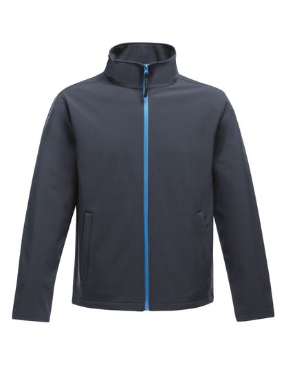 12 x Regatta Ablaze Softshell Jackets + Free Logo - TRA628 - Navy French Blue - Customisable Bundle