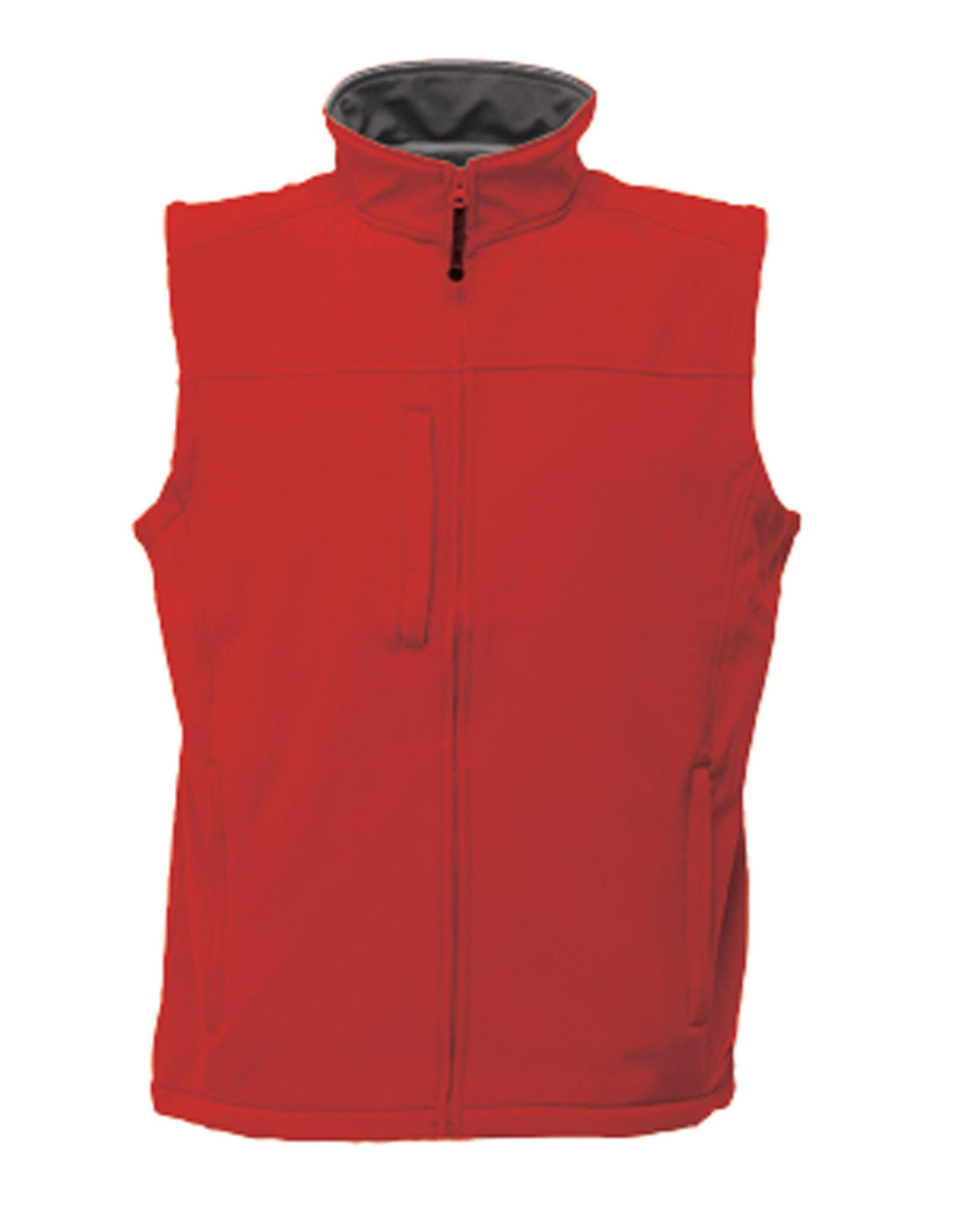 Regatta Professional Regatta Mens Flux Softshell Bodywarmer TRA788 - Classic Red Seal Grey - Customisable Bodywarmers