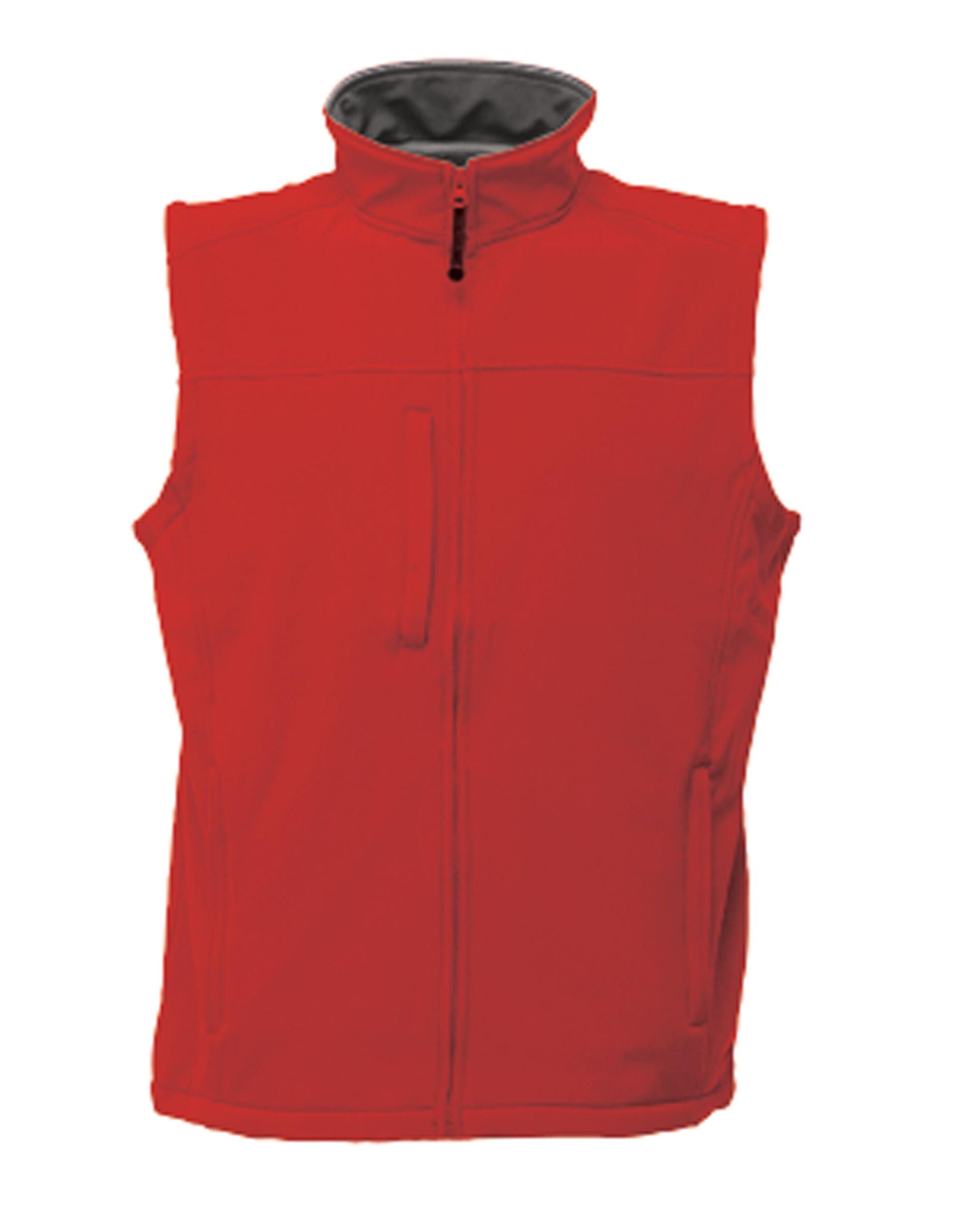 Regatta Professional Regatta Mens Flux Softshell Bodywarmer TRA788 - Classic Red Seal Grey - Customisable Bodywarmers
