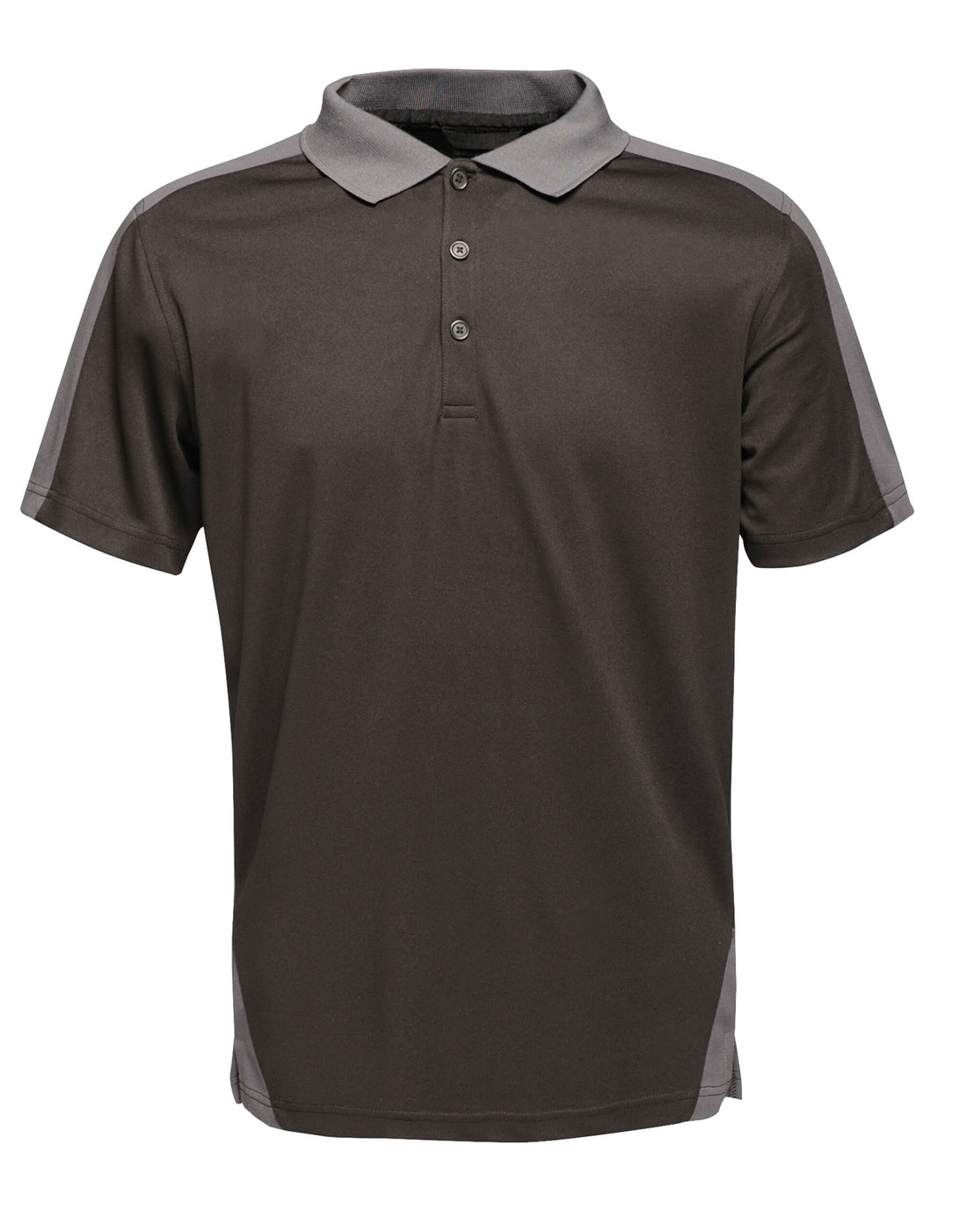 Regatta Professional Regatta Mens Contrast Wicking Polo TRS174 - Black Seal Grey - Customisable Polos