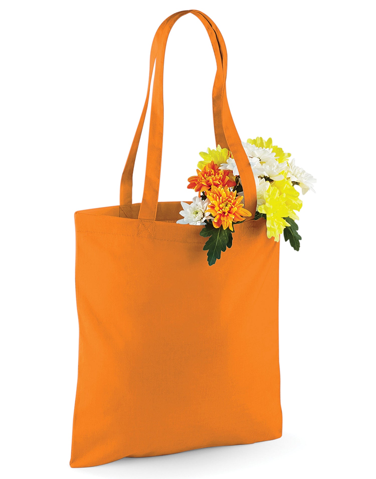 Westford Mill Bag for Life Long Handles w101 - Orange O S - Customisable Bags
