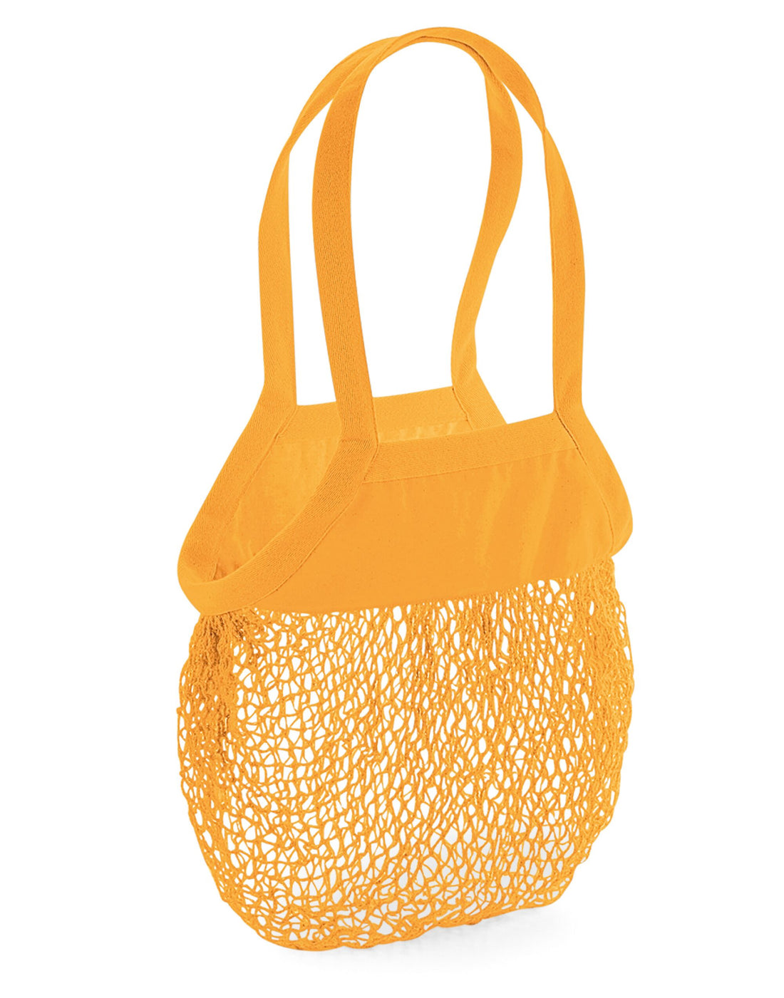 Westford Mill Organic Mesh Grocery Bag w150 - Amber O S - Customisable Bags
