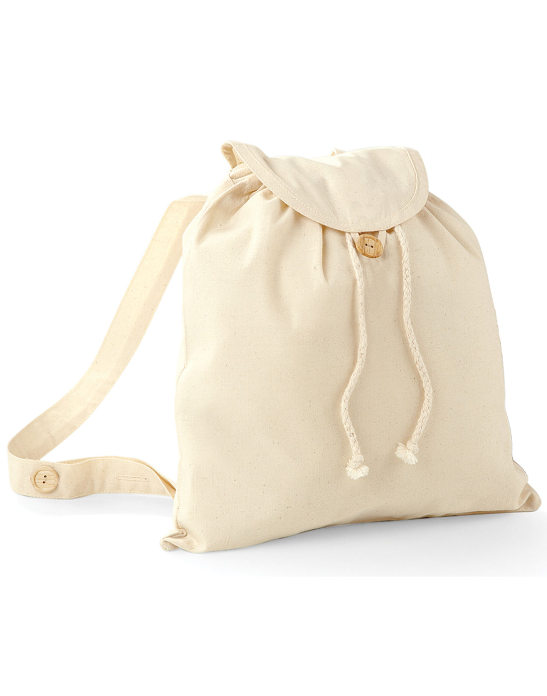 Westford Mill Organic Festival Backpack w185 - Natural O S - Customisable Bags