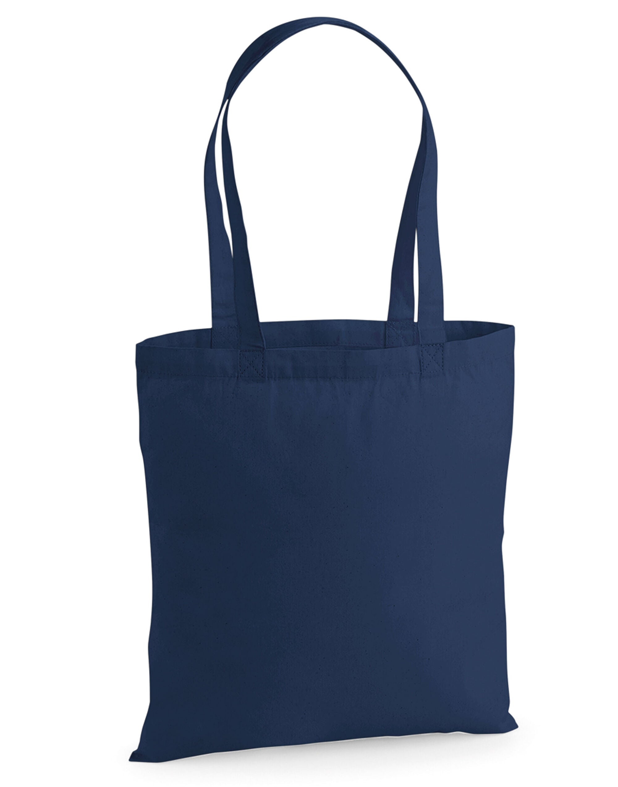 Westford Mill Premium Cotton Tote w201 - French Navy O S - Customisable Bags