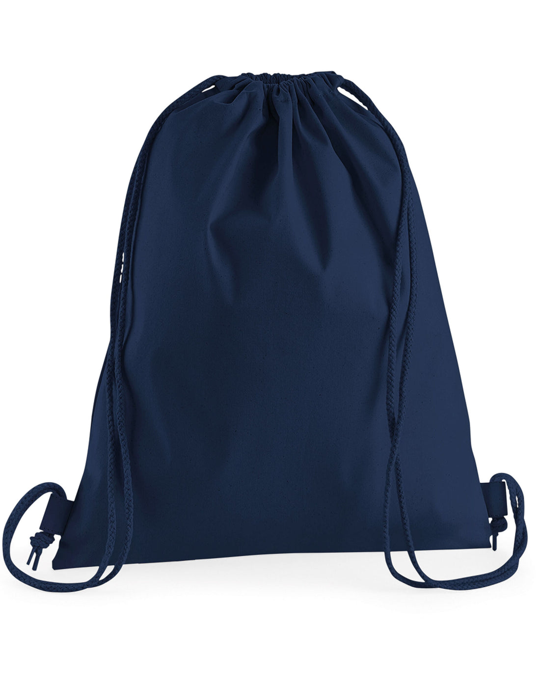Westford Mill Premium Cotton Gymsac w210 - French Navy O S - Customisable Bags