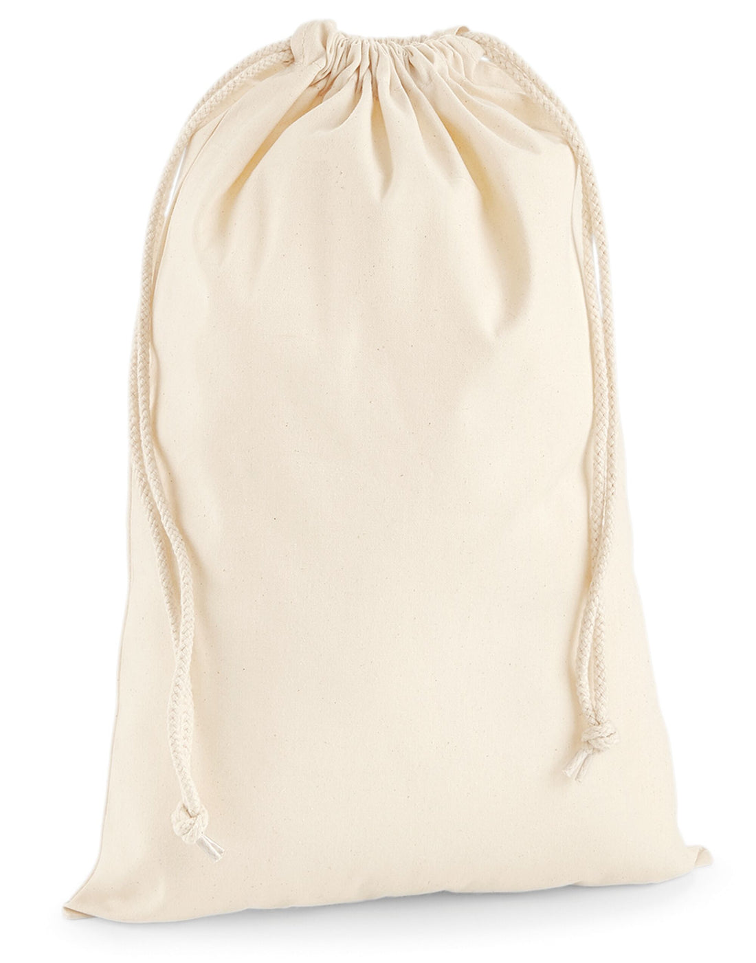 Westford Mill Premium Cotton Stuff Bag w216 - Natural - Customisable Bags