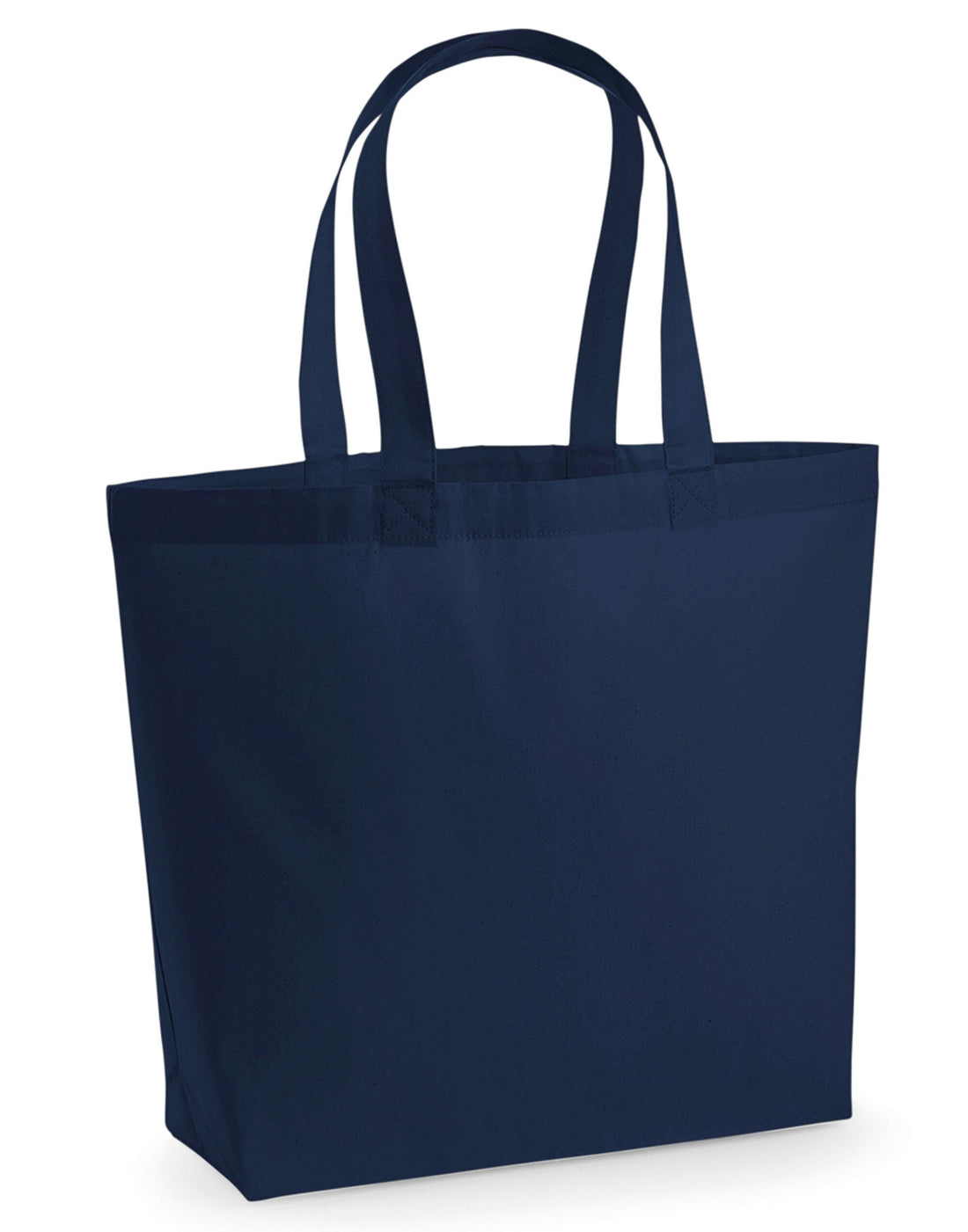 Westford Mill Premium Cotton Maxi Tote w225 - French Navy O S - Customisable Bags
