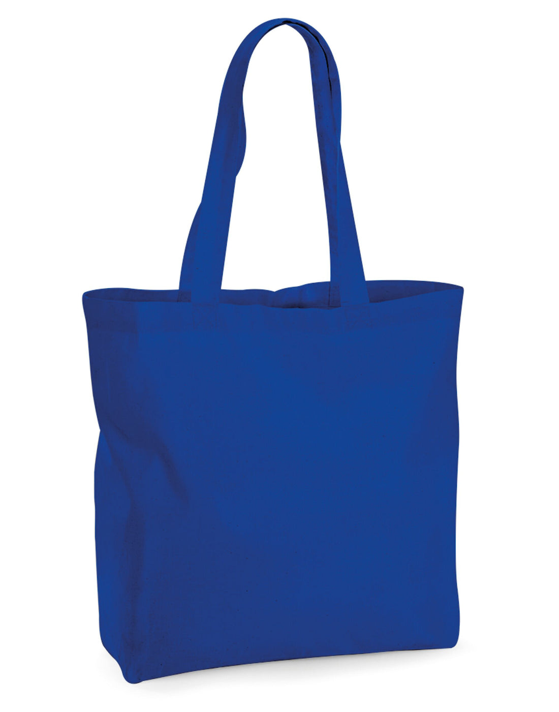 Westford Mill Organic Premium Maxi Tote w265 - Bright Royal O S - Customisable Bags