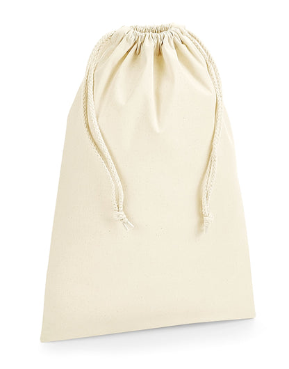 Westford Mill WFord Mill Org Premium Cotton Stuff Bag w266 - Natural - Customisable Bags