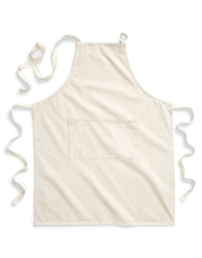 Westford Mill Cotton Adult Apron w364 - Natural O S - Customisable Hospitallity