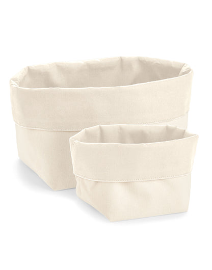 Westford Mill Reversible Canvas Organise w572 - Natural - Customisable Bags