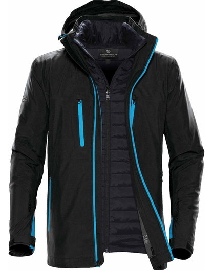 Stormtech Mens Matrix System Jacket XB4 XB-4 - Black Electric Blue - Customisable Jacket