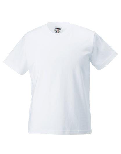 Russell Short Sleeve Kids Authentic Classic T-Shirt ZT180B - White - Customisable T-Shirt