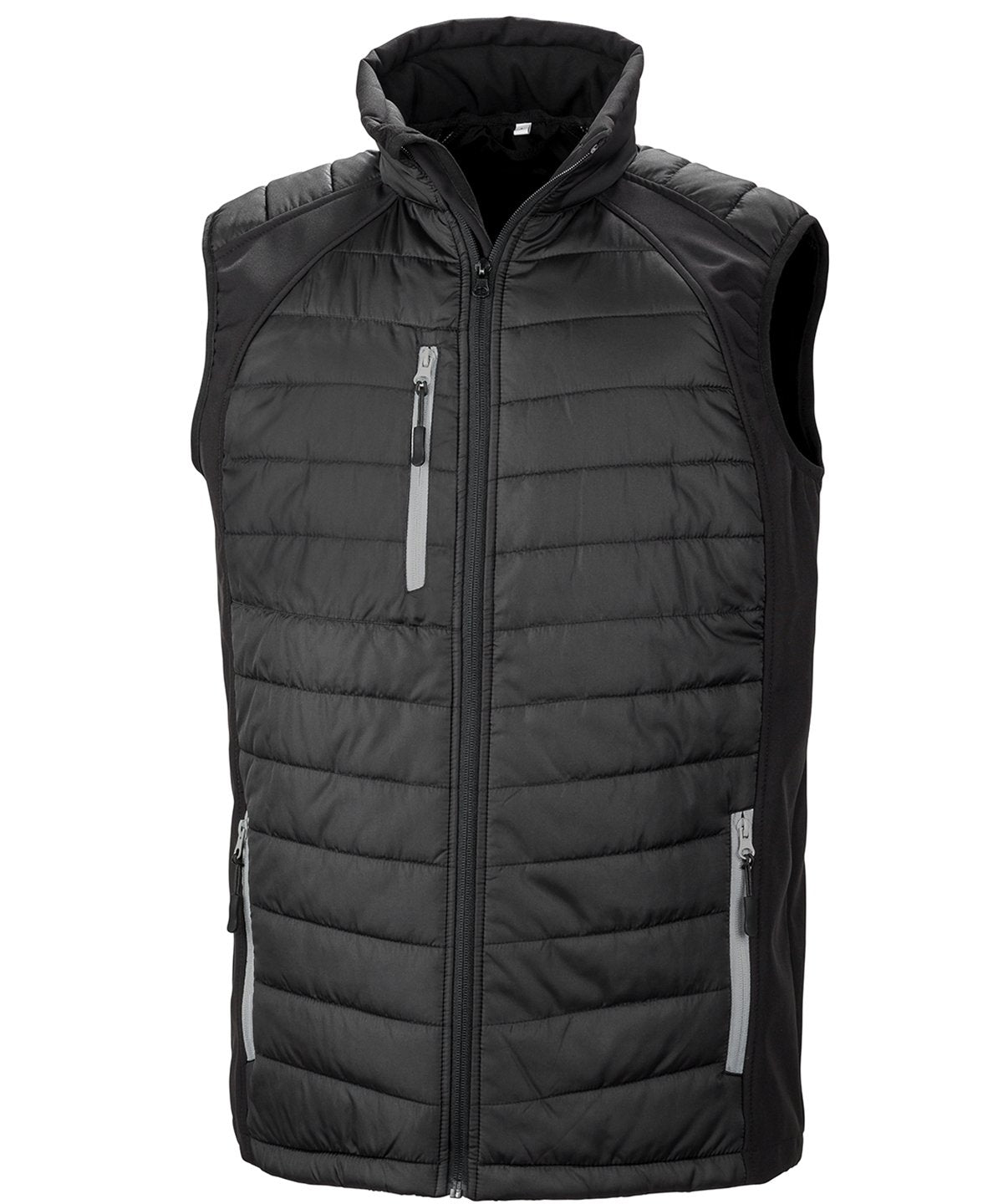 Result Black Compass Softshell Gilet R238X - - Customisable Bodywarmers