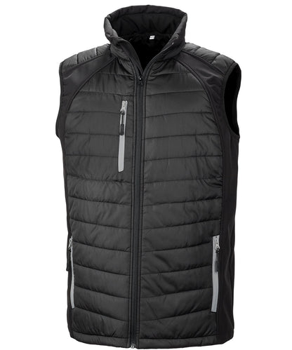 Result Black Compass Softshell Gilet R238X - - Customisable Bodywarmers