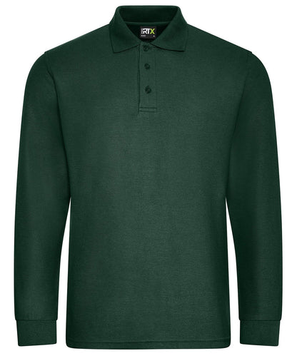 ProRTX Pro long sleeve polo RX102 - Bottle Green - Customisable Polo Shirts