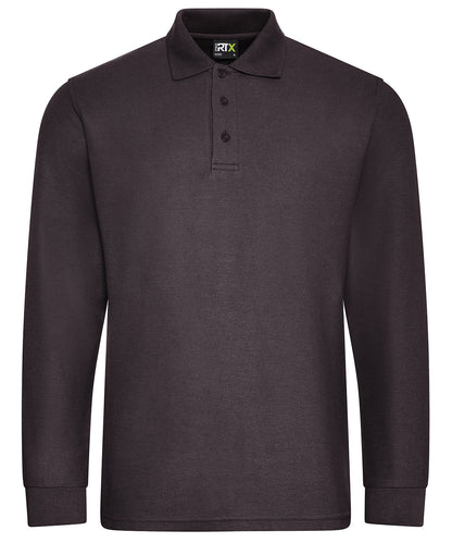 ProRTX Pro long sleeve polo RX102 - Charcoal - Customisable Polo Shirts