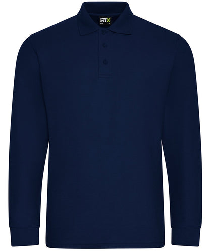 ProRTX Pro long sleeve polo RX102 - Navy - Customisable Polo Shirts