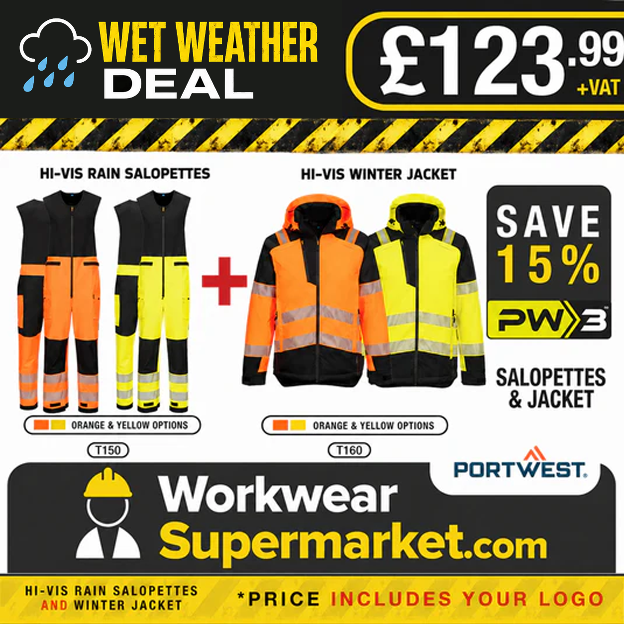 Wet Weather Hi-Vis Bundle - - Customisable Bundle
