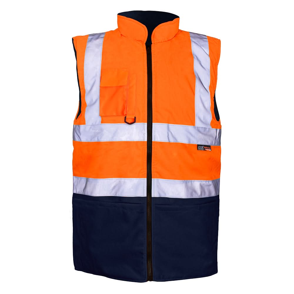Orange/Navy 2-Tone Bodywarmer - H110