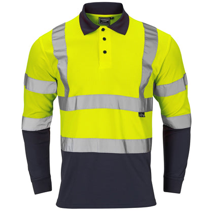 Supertouch Hi Vis 2 Tone Orange Softshell Jacket - H136 - Yellow Navy - Customisable Shirt