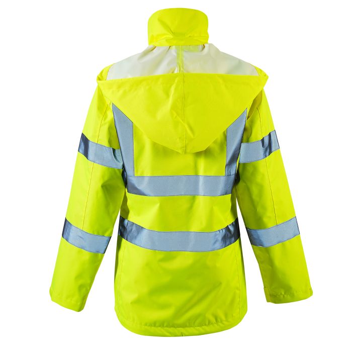 Ladies Hi Vis Yellow Sophia Lightweight Jacket - HV302 - - Customisable Jacket