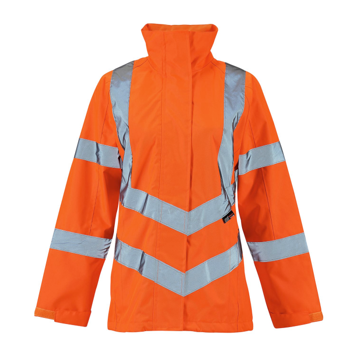 Ladies Hi Vis Orange Sophia Lightweight Jacket - HV303 - Orange - Customisable Jacket