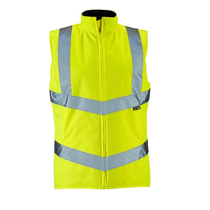 Ladies Hi Vis Yellow Anjali Body Warmer - HV304 - Yellow - Customisable Jacket