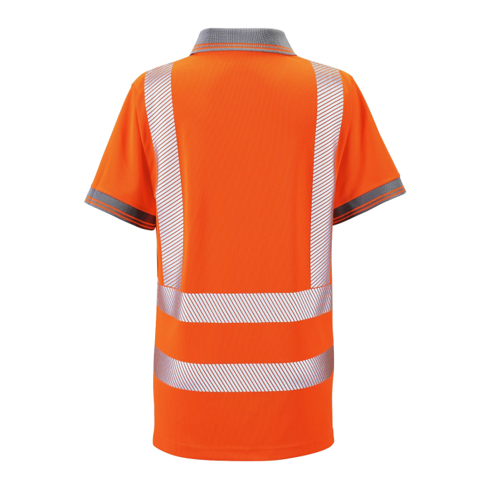 Ladies Hi Vis Orange Savannah Birds Eye Polo - HV309 - - Customisable Shirt