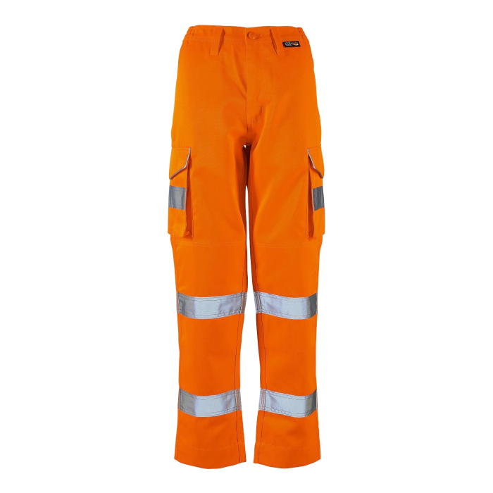 Ladies Hi Vis Orange Hana Combat Trouser - HV311 - - Customisable Trousers