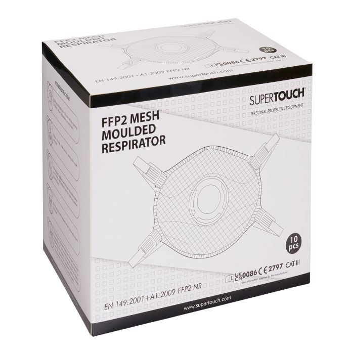 FFP2 Mesh Moulded Mask - P200 - - Customisable Respiratory Protect